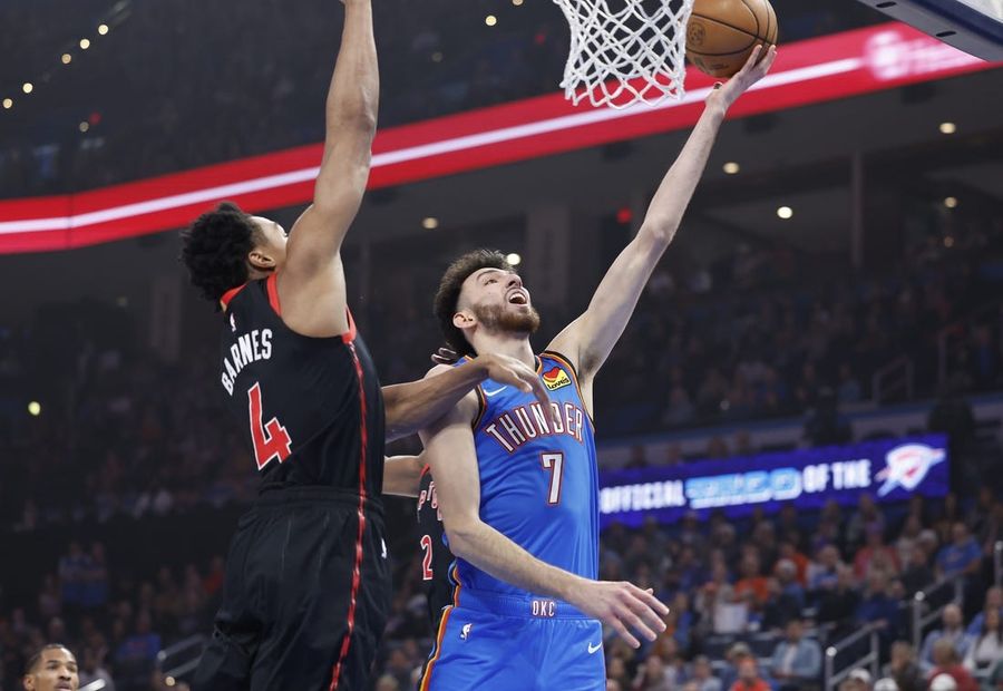 NBA: Toronto Raptors at Oklahoma City Thunder
