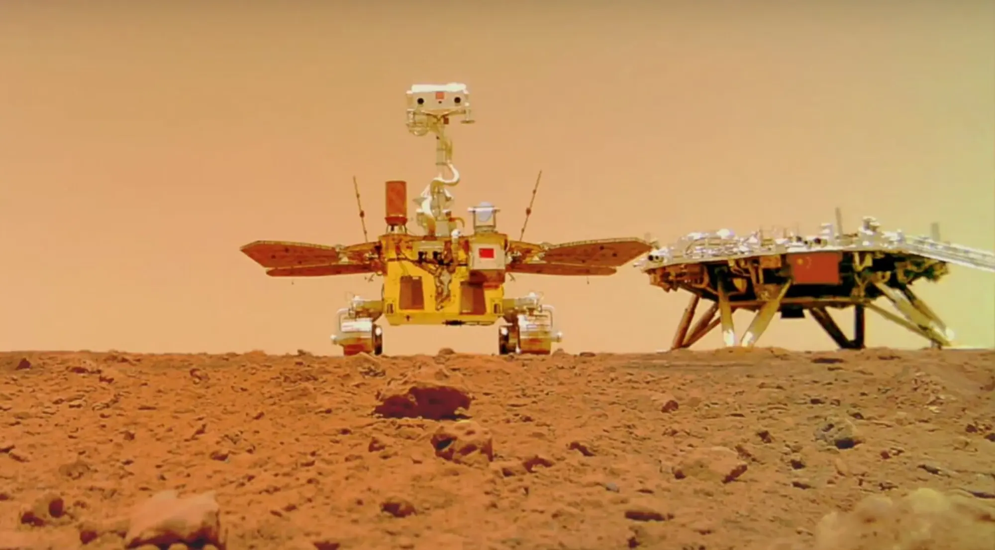 China's Zhurong rover on Mars