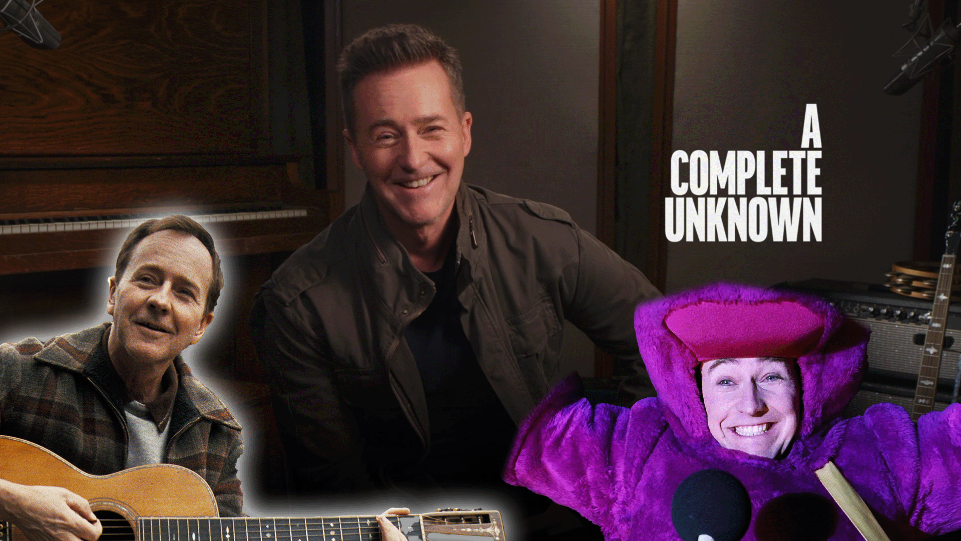 Ed Norton Comparing Pete Seeger from 'A Complete Unknown' to 'Death to Smoochy'