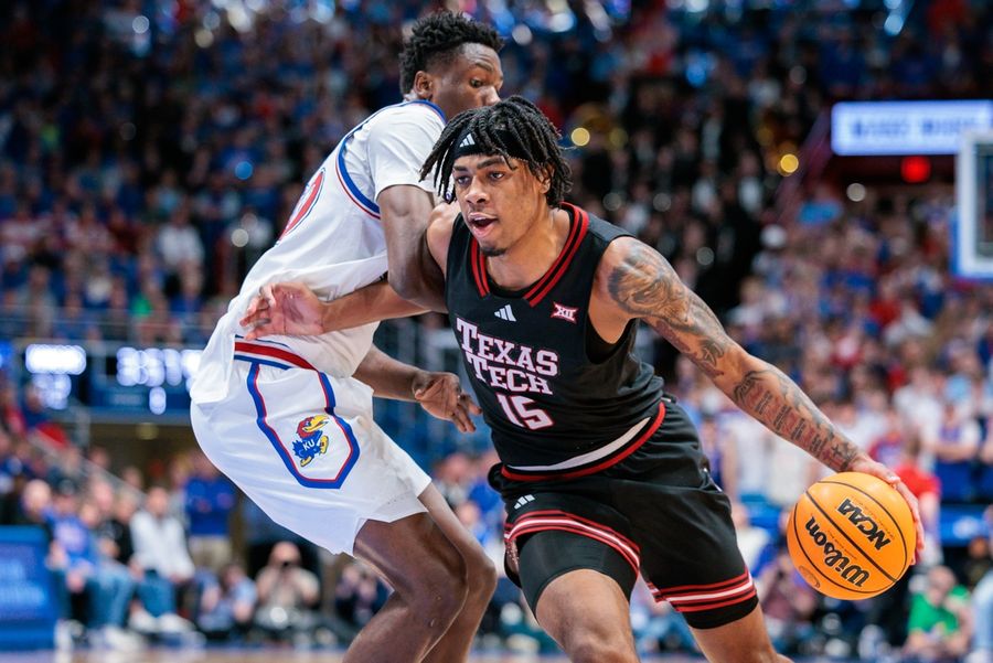NCAA Basketball: Texas Tech at Kansas