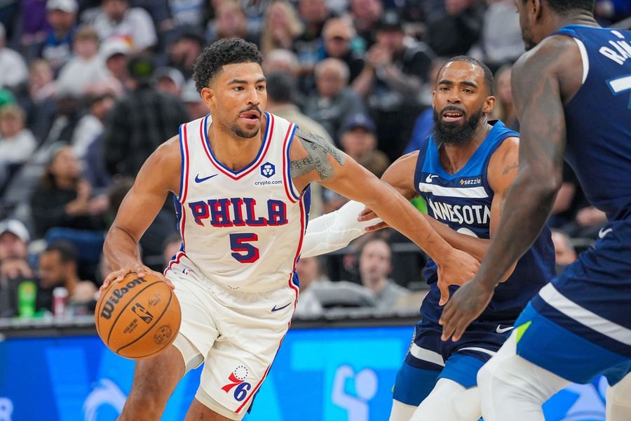 NBA: Philadelphia 76ers at Minnesota Timberwolves