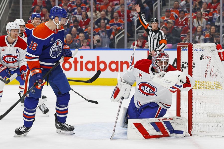 NHL: Montreal Canadiens at Edmonton Oilers