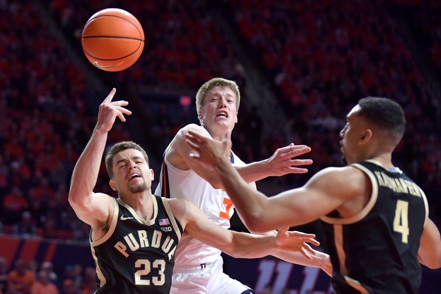 NCAA Basketball: Purdue at Illinois