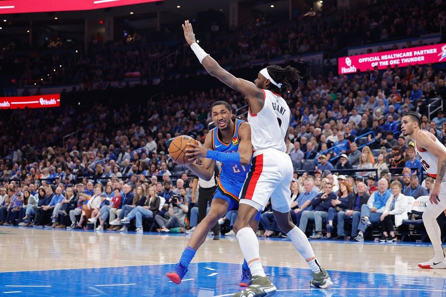 NBA: Portland Trail Blazers at Oklahoma City Thunder