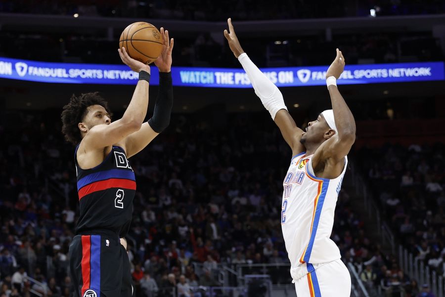 NBA: Oklahoma City Thunder at Detroit Pistons