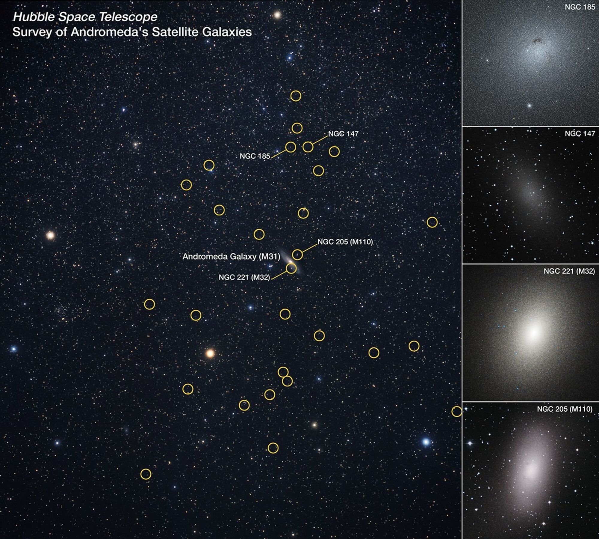 3D map of Andromeda's satellite galaxies