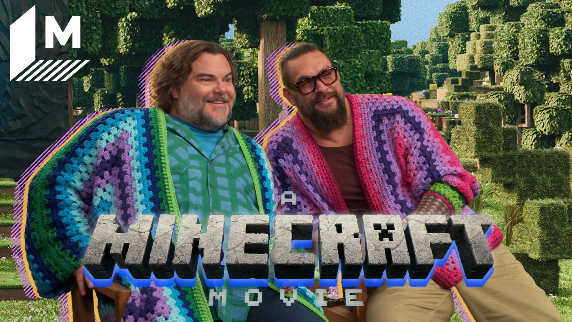Jack Black and Jason Momoa in 'A Minecraft Movie'