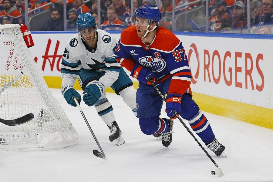 NHL: San Jose Sharks at Edmonton Oilers