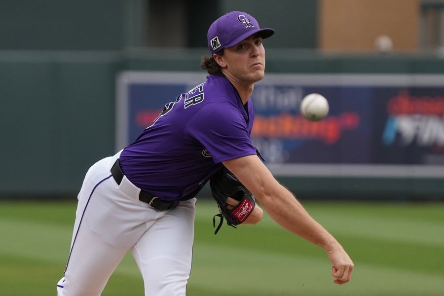 MLB: Spring Training-Cleveland Guardians at Colorado Rockies
