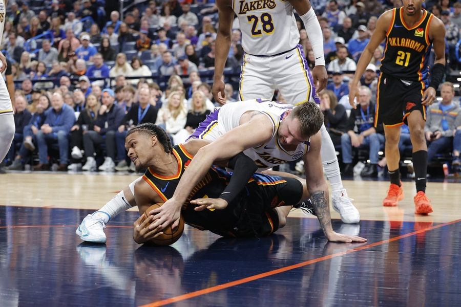 NBA: Los Angeles Lakers at Oklahoma City Thunder