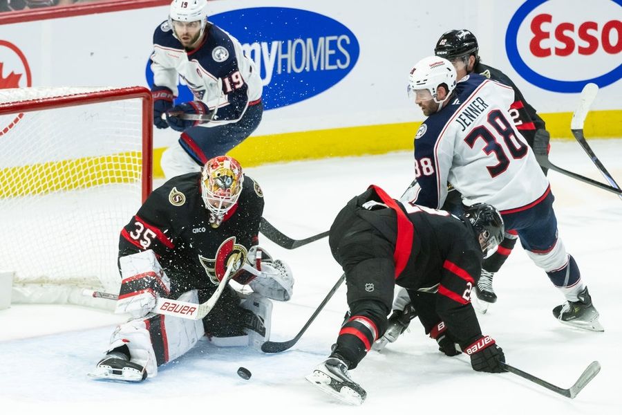NHL: Columbus Blue Jackets at Ottawa Senators