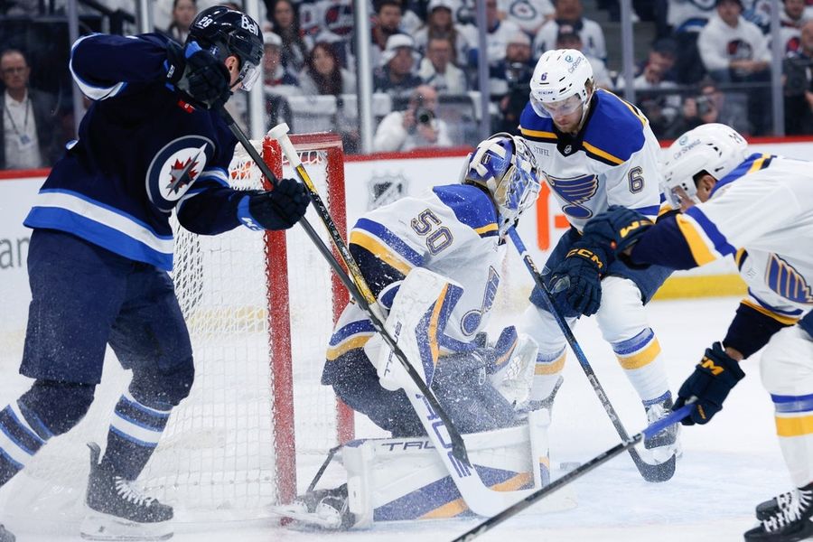 NHL: Stanley Cup Playoffs-St. Louis Blues at Winnipeg Jets