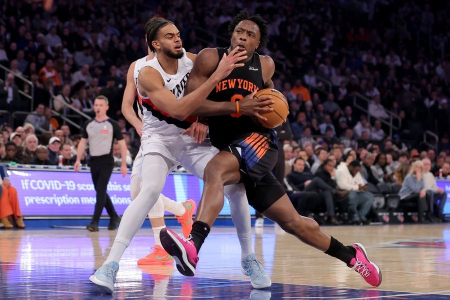 NBA: Portland Trail Blazers at New York Knicks