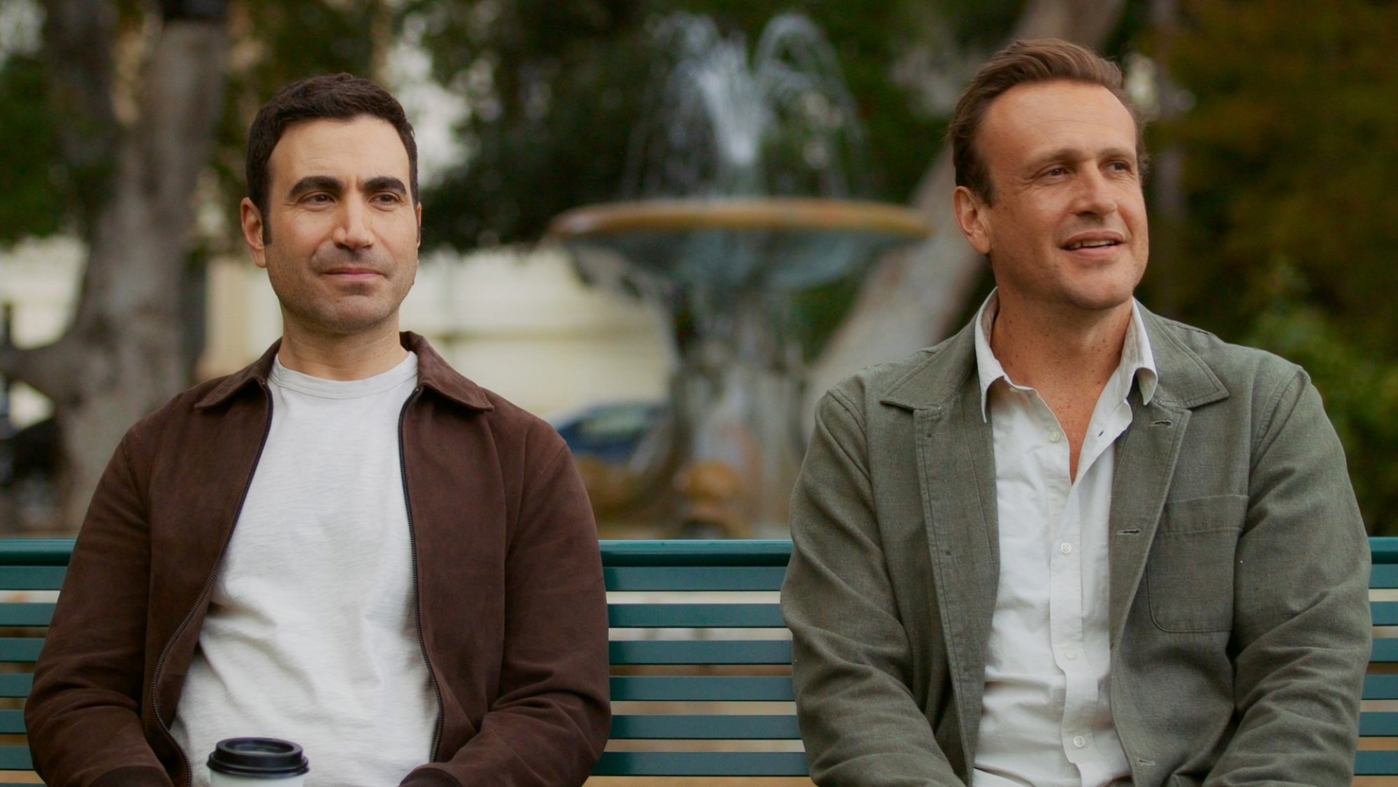 Brett Goldstein and Jason Segel in "Shrinking."