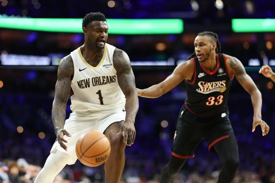 NBA: New Orleans Pelicans at Philadelphia 76ers