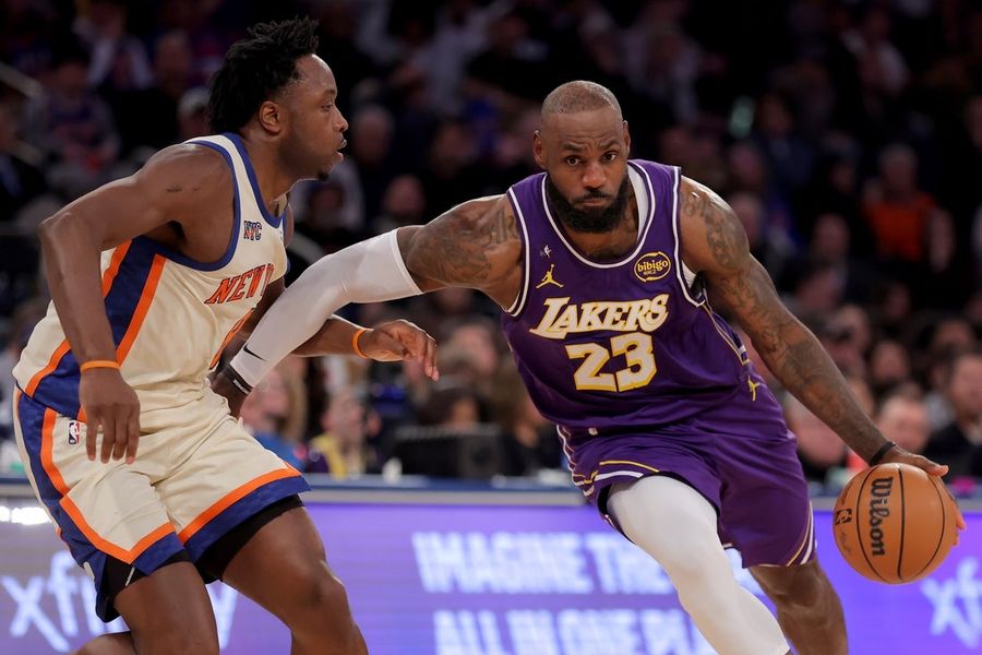 NBA: Los Angeles Lakers at New York Knicks