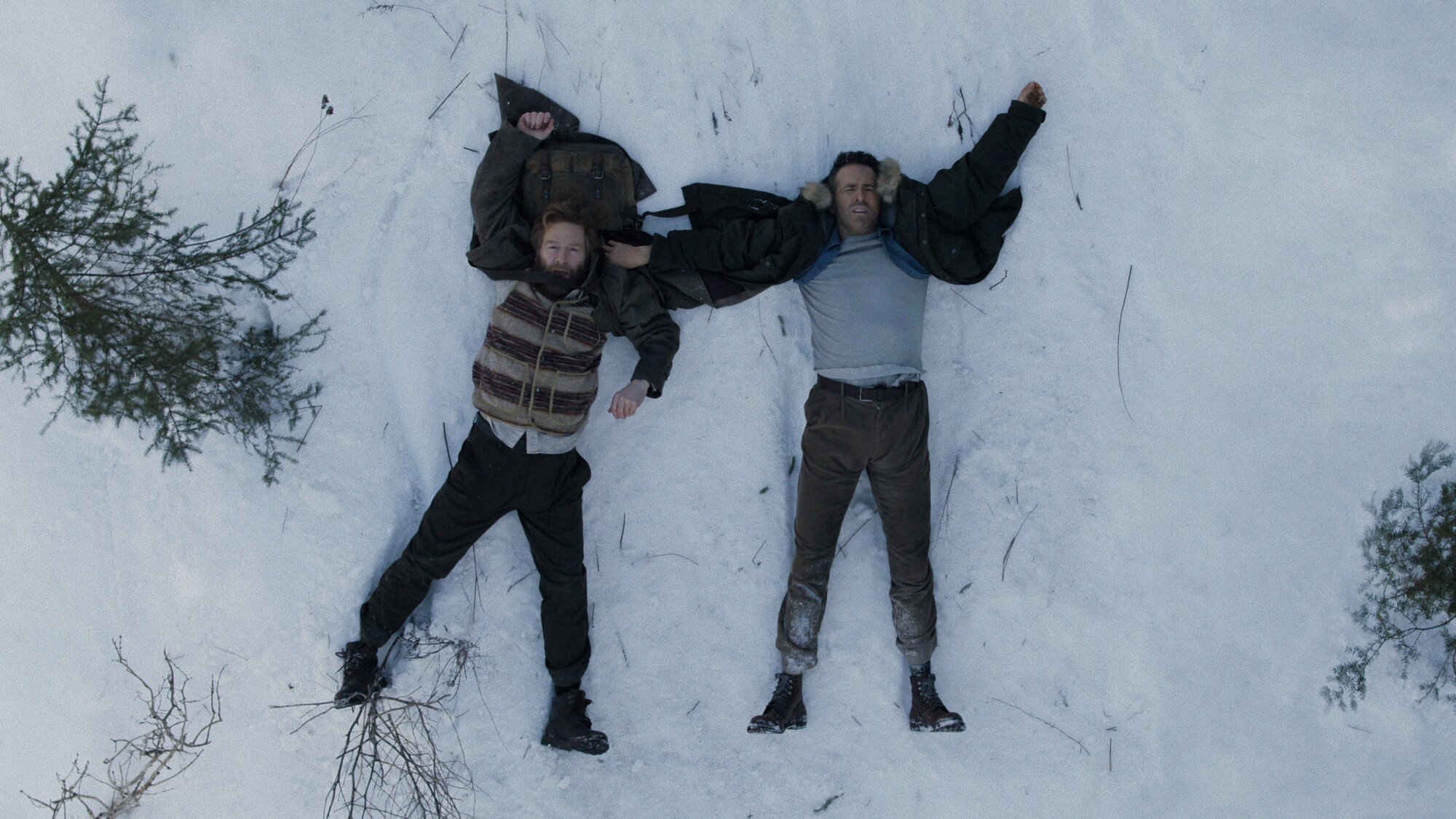 Kenneth Branagh and Ryan Reynolds in "Mayday."