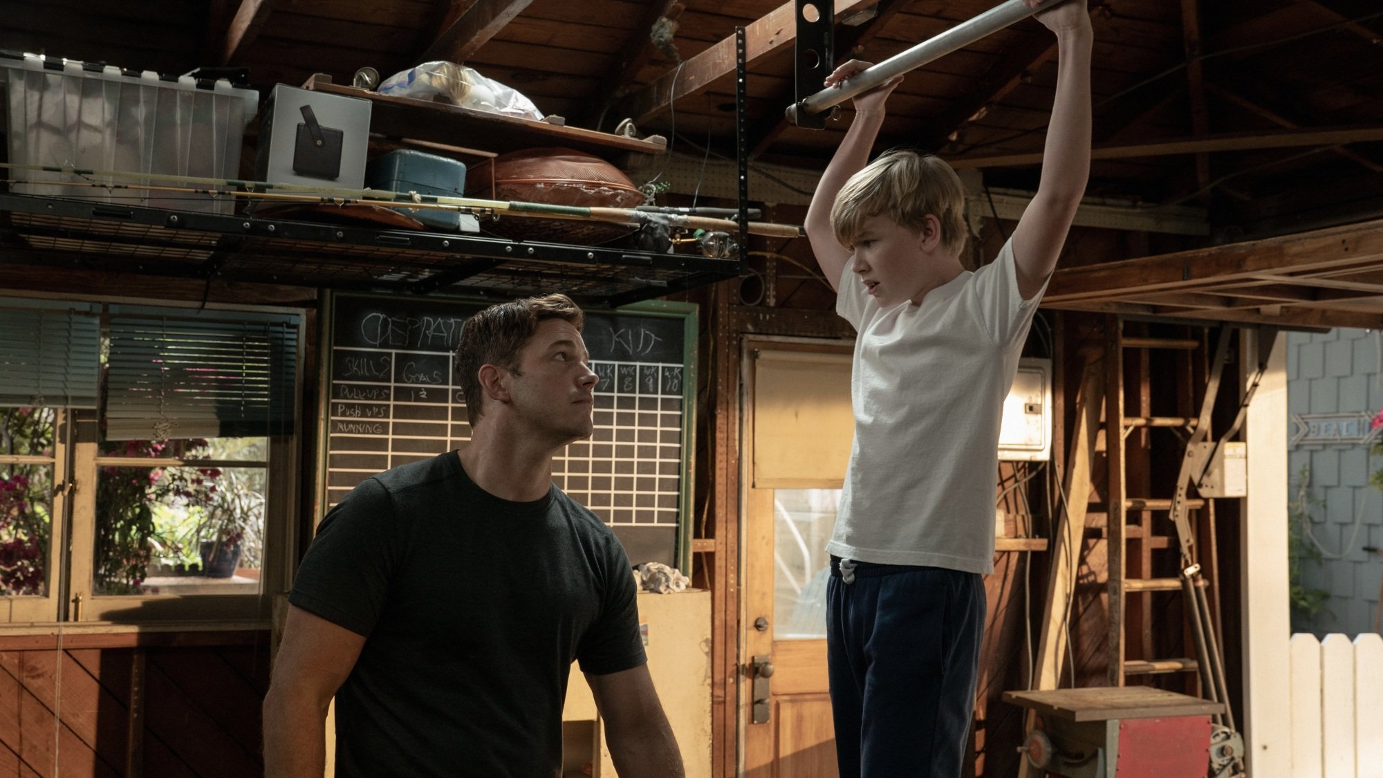 Chris Pratt and Jude Hill in "Way of the Warrior Kid."